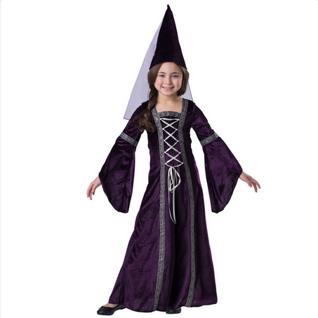 Girl's Halloween Costume - Medieval Renaissance Princess - HalfMoonMusic