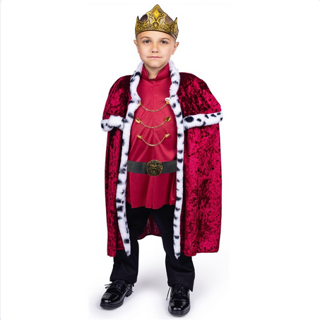 Boy's Halloween Costume - Regal King - HalfMoonMusic