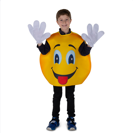 Kid's Halloween Costume - Smiley Emoji - HalfMoonMusic