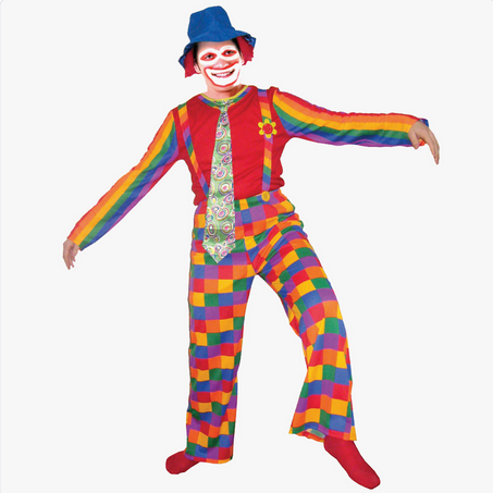 Men's Halloween Costume - Laughing Clown - HalfMoonMusic