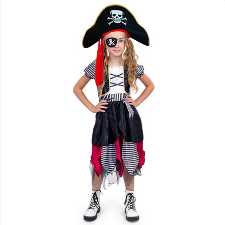 Girl's Halloween Costume - Pirate Girl - HalfMoonMusic