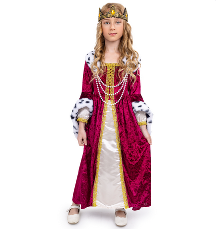 Girl's Halloween Costume - Regal Queen - HalfMoonMusic