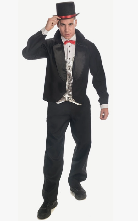Men's Halloween Costume - Black Tuxedo - HalfMoonMusic
