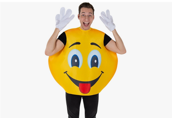 Unisex Halloween Costume - Emoji Smiley Face - HalfMoonMusic