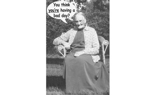 Bad Day Get Well Card Humorous Greeting Card - HalfMoonMusic