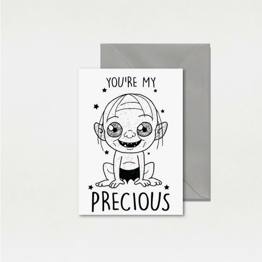My Precious Gollum Greeting Card - HalfMoonMusic