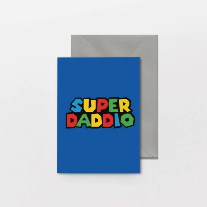 Father's Day Card Super Dadio - HalfMoonMusic