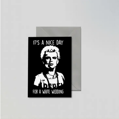White Wedding Billy Idol Card - HalfMoonMusic