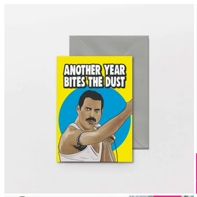 Birthday Card Queen Freddie Mercury - HalfMoonMusic