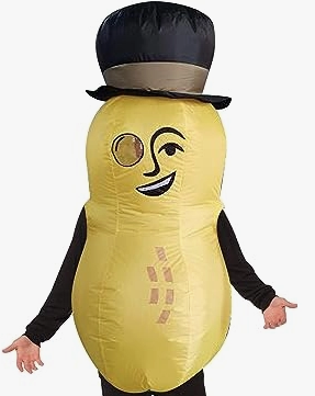 Unisex Halloween Costume - Inflatable Mr. Peanut - HalfMoonMusic