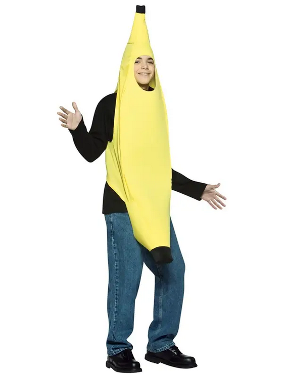 Men's Halloween Costume - Teen-Sized Banana - HalfMoonMusic