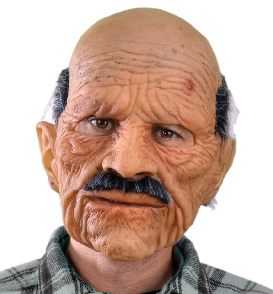 Halloween Mask - Bad Geezer Costume - HalfMoonMusic