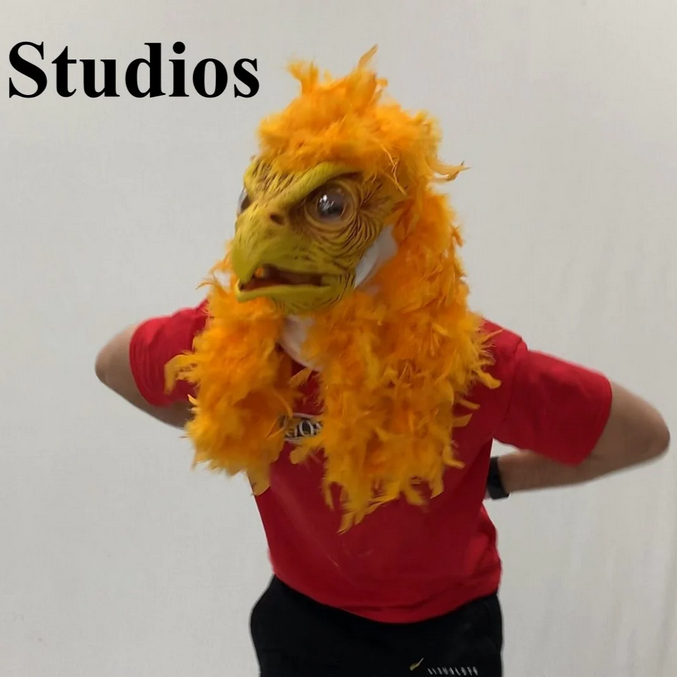 Halloween Mask - Super Chicken Costume - HalfMoonMusic