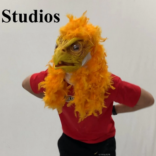 Halloween Mask - Super Chicken Costume - HalfMoonMusic