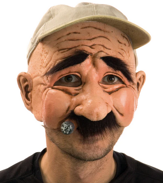 Halloween Mask - Stan the Man Character Half Mask Costume - HalfMoonMusic