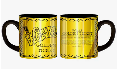 Willie Wonka Golen Ticket Mug - HalfMoonMusic