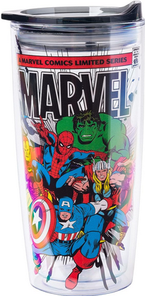 Marvel Double Wall Travel Tumbler - HalfMoonMusic