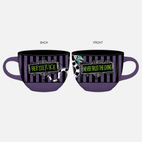 Beetlejuice Sandworm "Never Trust the Living" Ceramic Soup Mug - HalfMoonMusic