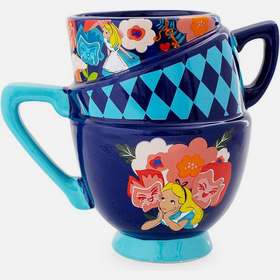 Disney Alice in Wonderland Stacked Teacups Sculpted Ceramic Mug - HalfMoonMusic