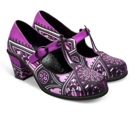Chocolaticas® Mid Heels Gothic Church Women's Mary Jane Pump - HalfMoonMusic