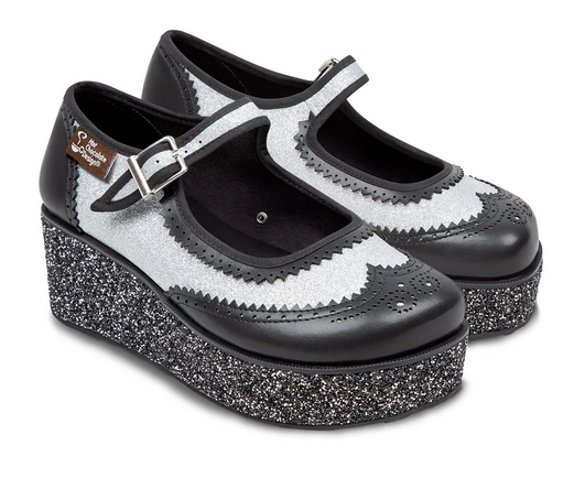 Chocolaticas® Havana Glitter Women's Mary Jane Platform - HalfMoonMusic