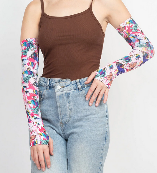Boho Mythological Creatures Arm Sleeve Warmers - HalfMoonMusic