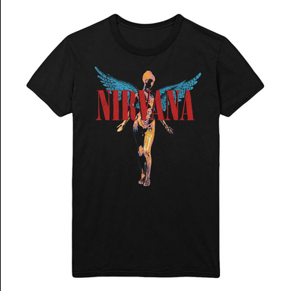 Mens Nirvana Angelic In Utero T-Shirt - HalfMoonMusic