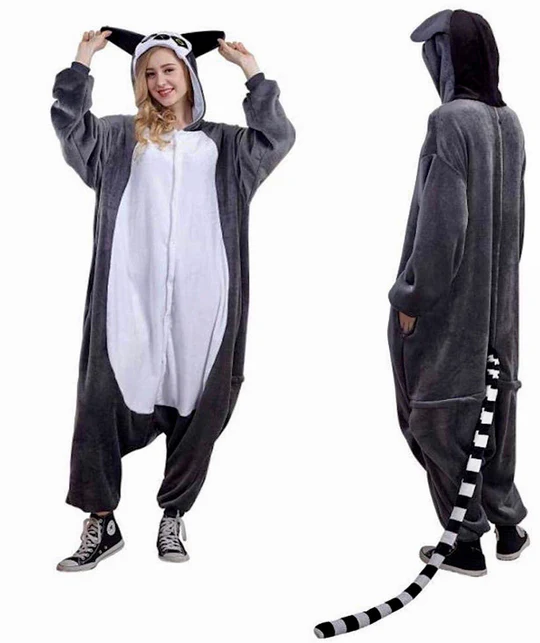 Unisex Ring Tailed Lemur Onesie - HalfMoonMusic