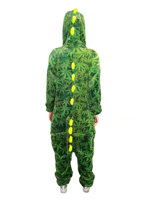 Unisex Puff The Magic Dragon Stoner Dino Onesie - HalfMoonMusic