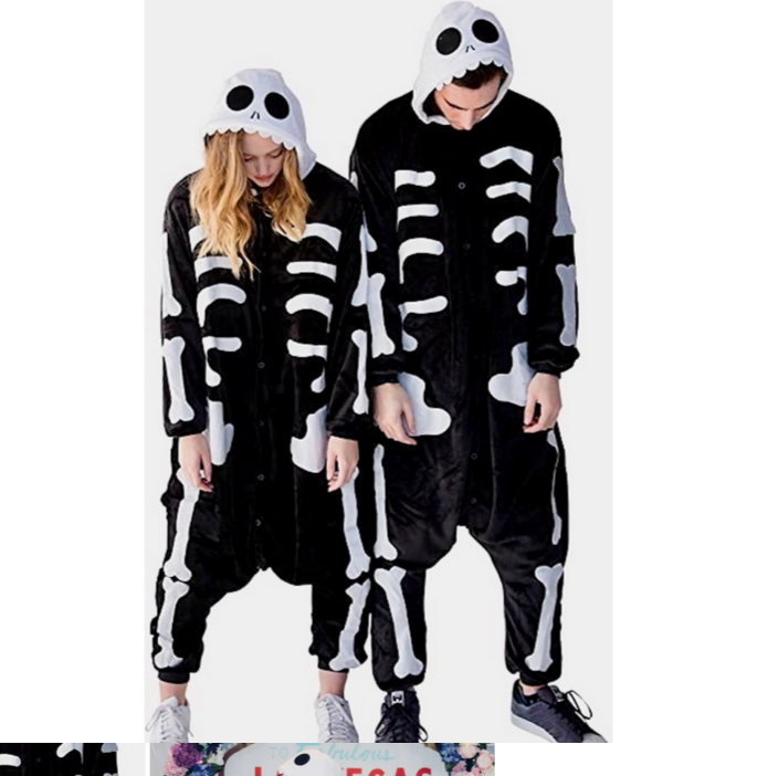 Unisex Skeleton Onesie - HalfMoonMusic