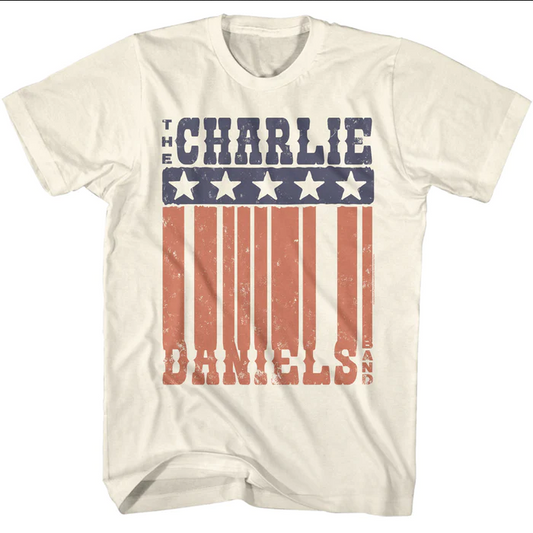 Men's Charlie Daniels Band Flag T-Shirt - HalfMoonMusic