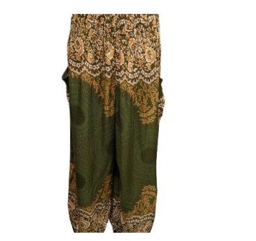 Women's Elastic Waist/Ankle Mandala Pants w/ Pockets - HalfMoonMusic
