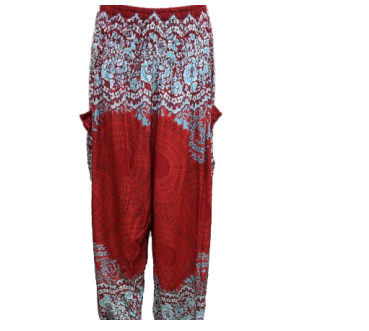 Women's Elastic Waist/Ankle Mandala Pants w/ Pockets - HalfMoonMusic