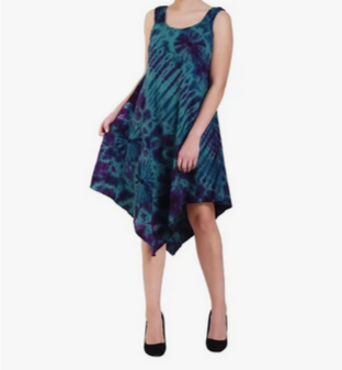 Women's Tie-Dye Trinity Dress - HalfMoonMusic