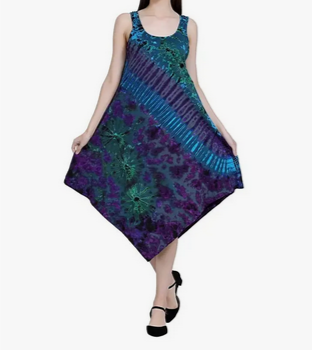 Women's Tie-Dye Trinity Dress - HalfMoonMusic