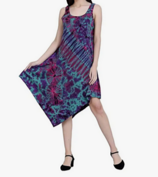 Women's Tie-Dye Trinity Dress - HalfMoonMusic