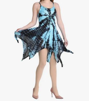 Women's Tie-Dye Fairytale Dress - HalfMoonMusic