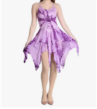 Women's Tie-Dye Fairytale Dress - HalfMoonMusic