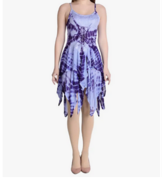 Women's Tie-Dye Fairytale Dress - HalfMoonMusic