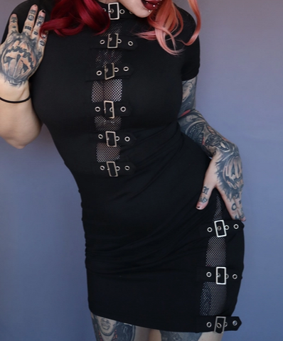 Women's Morbid Mini Dress - HalfMoonMusic