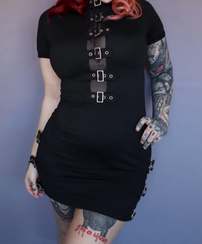 Women's Morbid Mini Dress - HalfMoonMusic