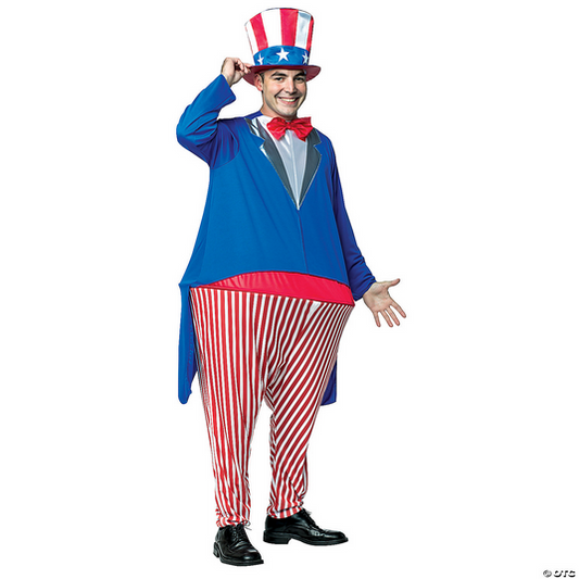 Adult Uncle Sam Hoopster Halloween Costume - HalfMoonMusic