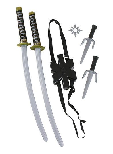 Ninja Sword Set - Halloween Costume Accessory - HalfMoonMusic