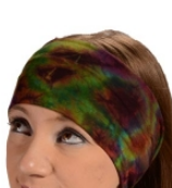 Cosmic Energizer Spandex Blend Tie-Dye Headband - HalfMoonMusic