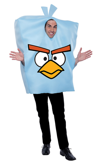 Men's Angry Birds Space Ice Bird Costume - HalfMoonMusic