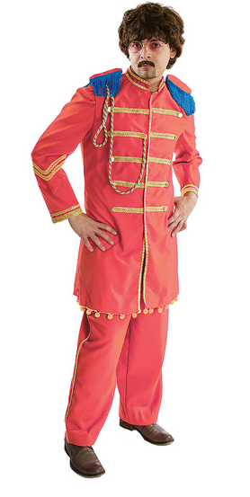 Men's Lonely Hearts Club Band Red Uniform Halloween Costume - HalfMoonMusic