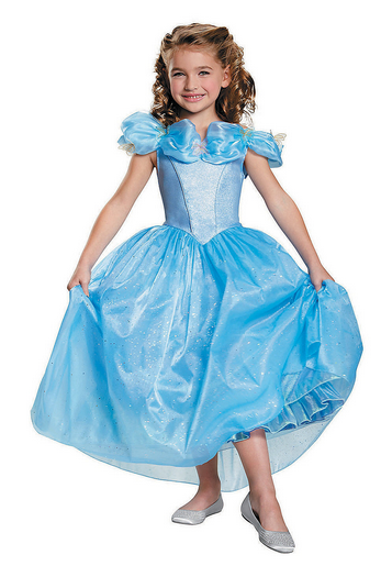 Girl's Cinderella Prestige Dress Halloween Costume - HalfMoonMusic