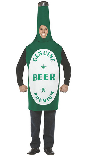 Men's Beer Bottle Halloween Costume - HalfMoonMusic