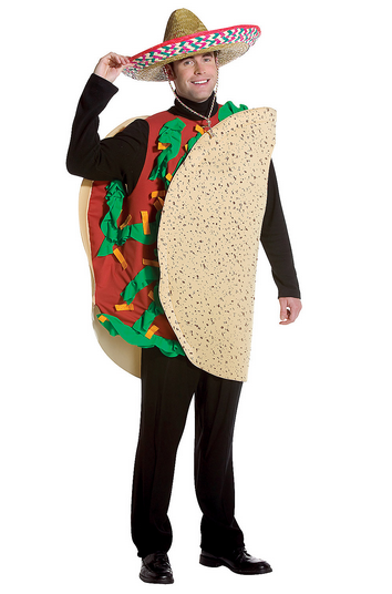 Men's Taco Halloween Costume - HalfMoonMusic