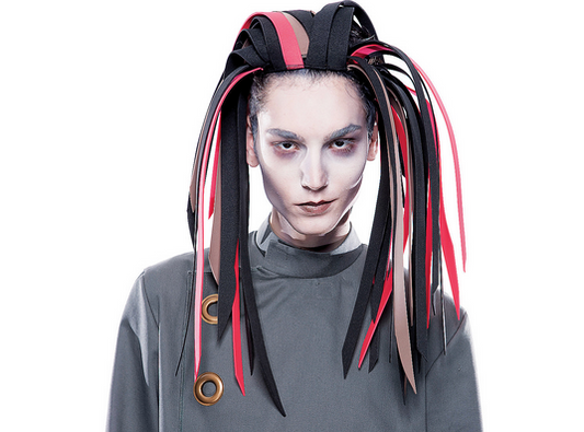 Cyber Goth Dread Foam Headband - Halloween Costume Accessory - HalfMoonMusic